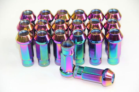 A SET OF 20 STEEL NEOCHROME WHEEL NUTS 12 x P1.5