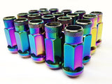 A SET OF 20 STEEL NEOCHROME WHEEL NUTS 12 x P1.5