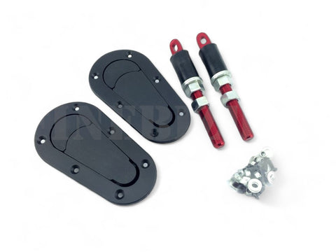 FLUSH MOUNT BONNET HOOD PINS - WITH LOCKS