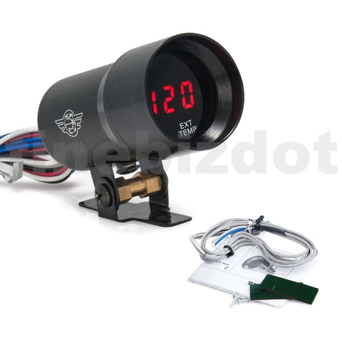 37MM SMOKED LENS DIGITAL EGT GAUGE
