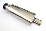 4" Stainless Steel Burnt Tip Muffler 2.5" Inlet