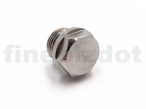 O2 BLOCK PLUG - 18MM O2 SENSOR BLOCK PLUG - M18 x 1.5 THREAD
