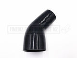 2" to 2.5" 45 Degree Silicone Hose Reducer - Black (51mm to 63mm)
