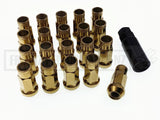 STEEL WHEEL LUG NUTS WITH KEY M12 x P1.25 (GOLD)