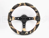 320MM Deep Dish Camouflage Pattern Vinyl Steering Wheel