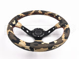 320MM Deep Dish Camouflage Pattern Vinyl Steering Wheel