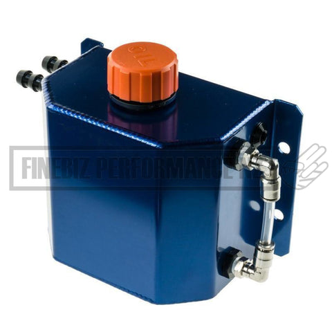 1 Litre Oil Catch Tank With Cap - Tig Welded Aluminium - Car Parts