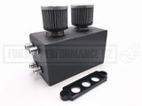 Oil Catch Tank with 2 Breathers - 10AN fittings