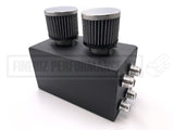 Oil Catch Tank with 2 Breathers - 10AN fittings