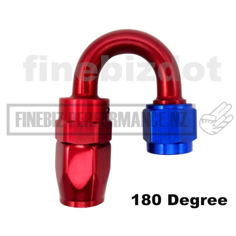180° Aluminium 12An Swivel Hose End Fittings - Car Parts
