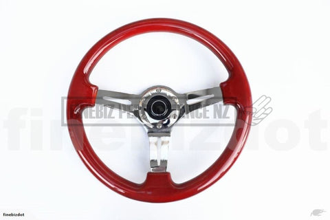 350Mm Chrome Spoke Abs Steering Wheel - Car Parts
