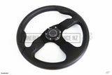 350Mm Vinyl Flat Style Steering Wheel - Car Parts