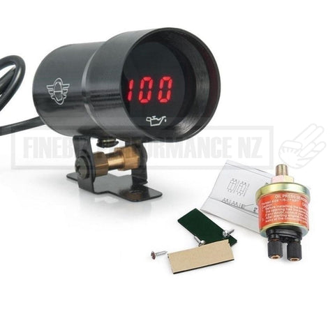 37mm Smoked Lens Oil Pressure Gauge