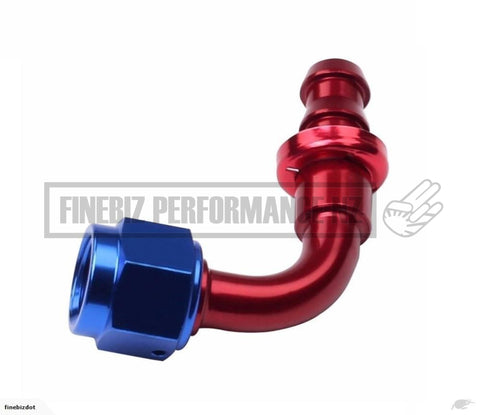 4An 90° Push-Lock Double Swivel Hose End - Car Parts