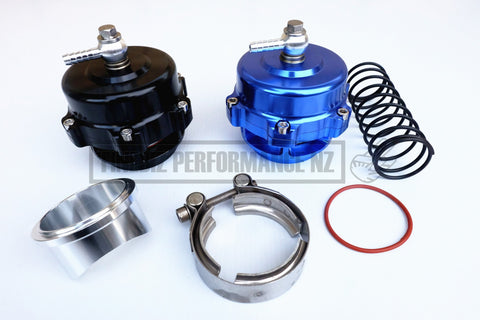 50Mm Bov Blow Off Valve - Black/ Blue/ Silver - Car Parts