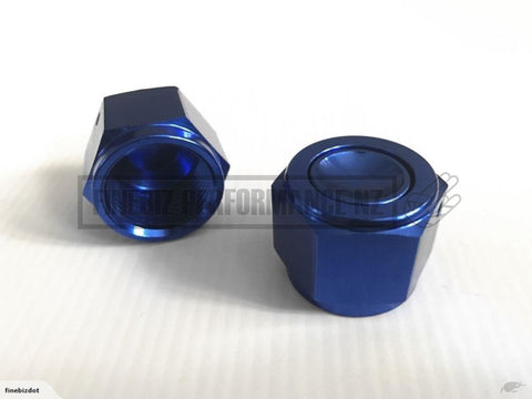 6An Female Flare Cap Block Off Fitting - Anodized Aluminum - Car Parts