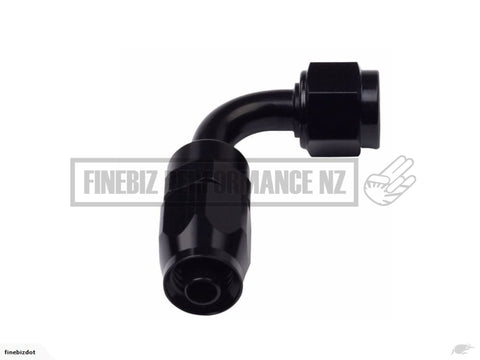 90° Black Aluminium 10An Swivel Hose End Fitting - Car Parts