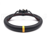 Steering Wheel Vinyl Deep Dish Slot 320MM - Red Stitching