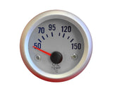 Oil temp White Face 52mm Gauge - 2" (51mm)