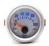 Oil Pressure White Face 52mm Gauge - 2" (51mm)