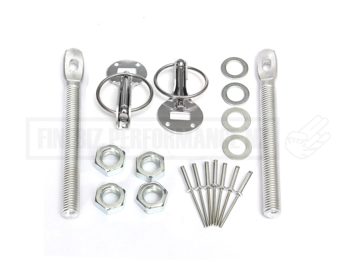 HOOD PINS KIT Silver Performance
