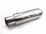 N1 Style Muffler - Stainless Steel  4" Outlet / 2.5" Inlet