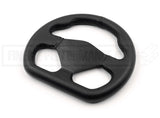 STEERING WHEEL - UNDRILLED 250MM PVC FLAT BOTTOMED