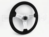 Steering Wheel - 350mm Suede Steering Wheel with Black Stitching