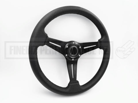 Steering Wheel - Vinyl with Black Stitching 350MM