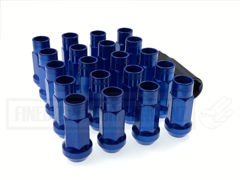 A SET OF 20 STEEL WHEEL NUTS WITH KEY 12 x P1.5