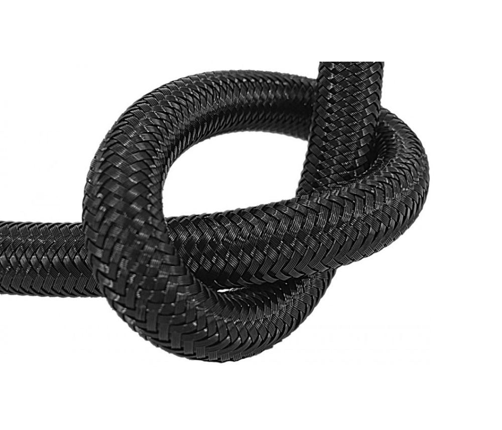 8an Black Nylon Braided Hose Per Metre Finebiz Performance 9398