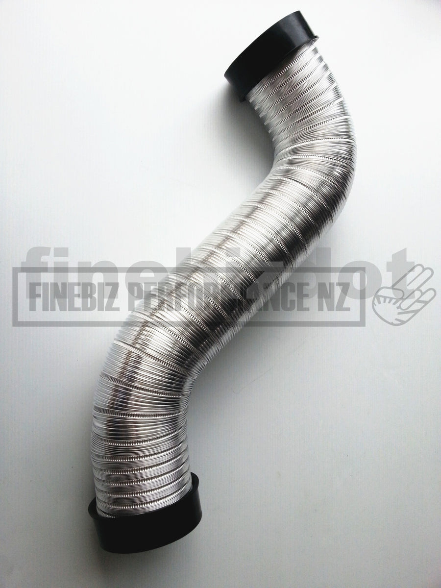 FLEXIBLE AIR FILTER INTAKE INDUCTION HOSE SILVER Performance