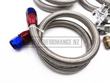 Relocation Oil Cooler Kit With Braided Hoses - Car Parts