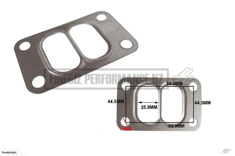 T3 Turbo Stainless Steel Divided Turbine Gasket - Car Parts