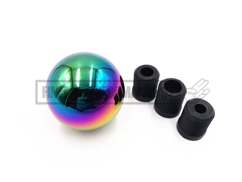 Universal Neochrome Round Gear Knob - Car Parts