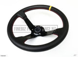 Vinyl Deep Dish 350Mm Steering Wheel - Car Parts