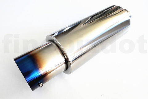 4" Stainless Steel Burnt Tip Muffler 2.5" Inlet
