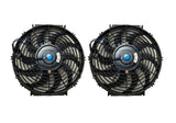 10" Curved Blade Reversible Radiator Fan - TWIN KIT