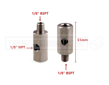 1/8'' BSPT Oil Pressure Sensor Tee to NPT Adaptor