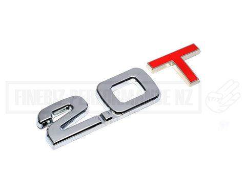"2.0T" Turbo Emblem Badge