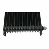 OIL COOLER -  15 ROW 10AN MALE FITTINGS BLACK