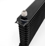 OIL COOLER -  15 ROW 10AN MALE FITTINGS BLACK
