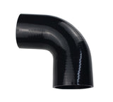 4" 90 Degree Silicone Hose Joiner - Black 101mm