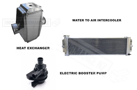 Water to Air Intercooler + Pump + Heat Exchanger