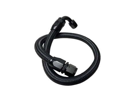 10AN Black Braided hose with fittings - 800mm Long