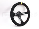 Suede Deep Dish Slot 320MM Steering Wheel