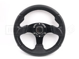 280mm PVC Flat Steering Wheel with Horn Button