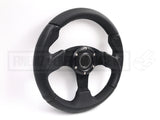 280mm PVC Flat Steering Wheel with Horn Button