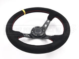 Steering Wheel Suede Deep Dish Hole 320MM