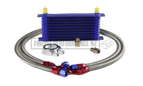 10An Braided Oil Cooler Kit With 10 Row - Car Parts
